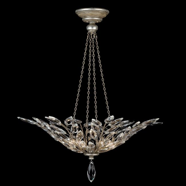 Crystal Laurel Bowl Pendant by Fine Art Handcrafted Lighting