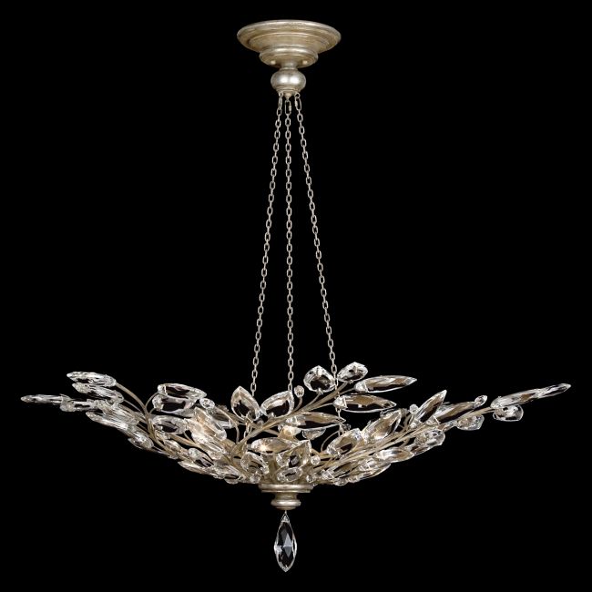 Crystal Laurel Swirl Pendant by Fine Art Handcrafted Lighting