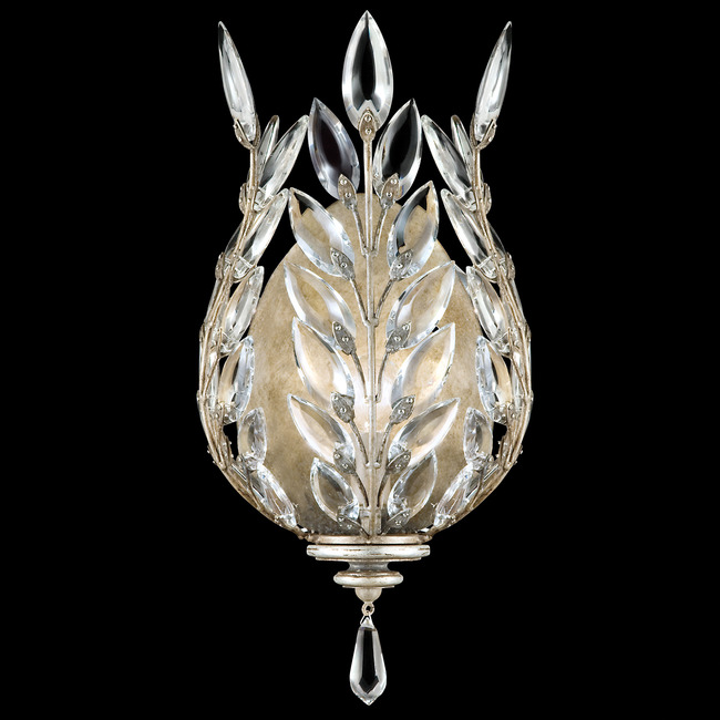 Crystal Laurel Egg Wall Sconce by Fine Art Handcrafted Lighting