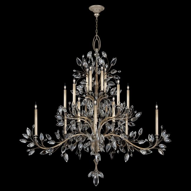 Crystal Laurel Foyer Chandelier by Fine Art Handcrafted Lighting