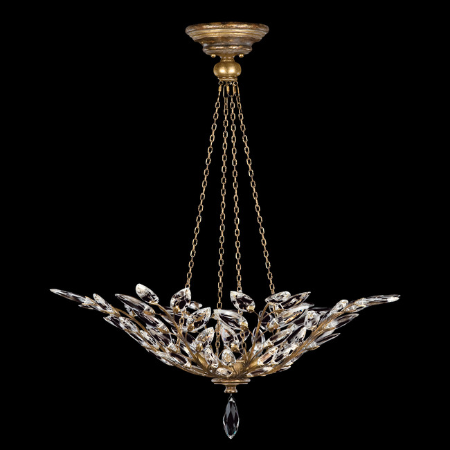 Crystal Laurel Bowl Pendant by Fine Art Handcrafted Lighting