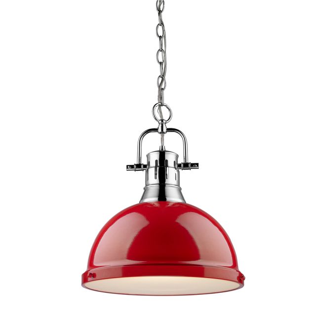 Duncan Chain Pendant with Diffuser by Golden Lighting