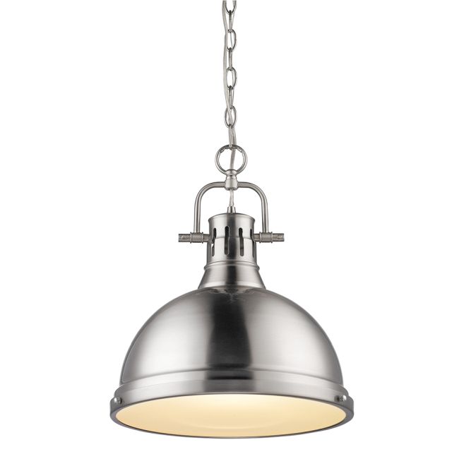 Duncan Chain Pendant with Diffuser by Golden Lighting