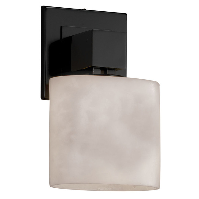 Aero One Light Oval Wall Sconce by Justice Design