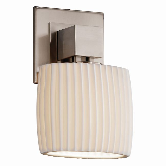 Aero One Light Oval Wall Sconce by Justice Design