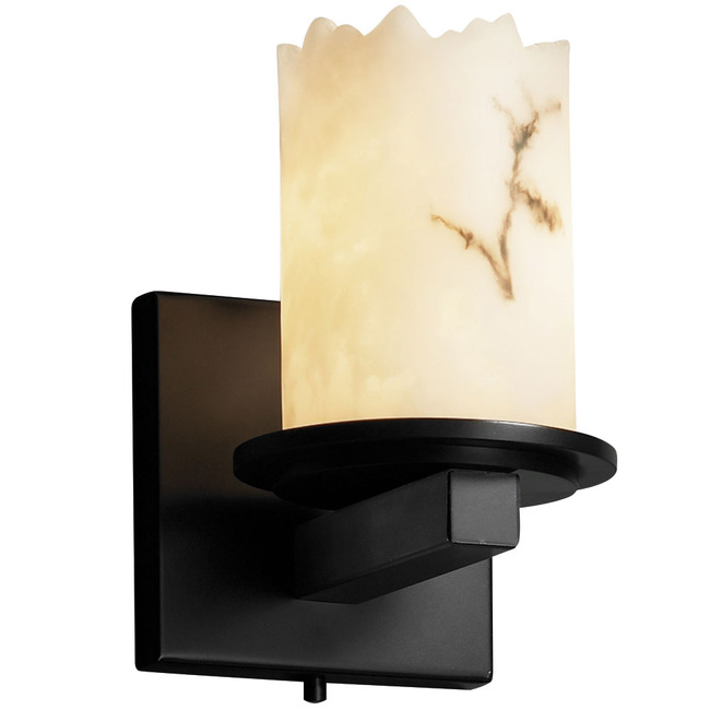 Dakota Cylinder Broken Rim Lumenaria Wall Sconce by Justice Design