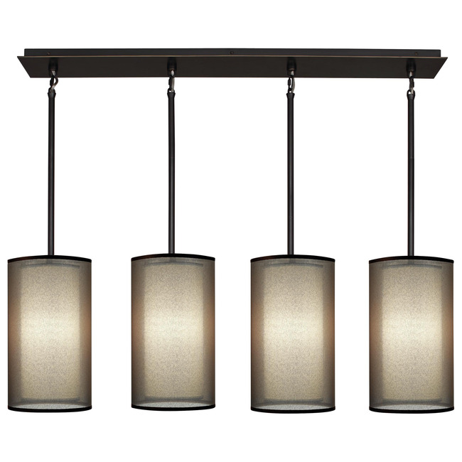 Saturnia 4 Light Linear Pendant by Robert Abbey