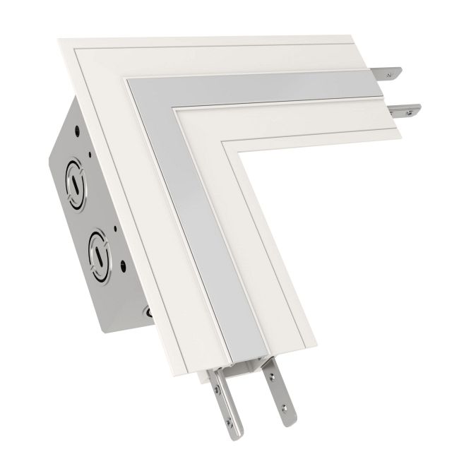 TruLine .5A L-Picture Frame Power Channel Connector  by PureEdge Lighting