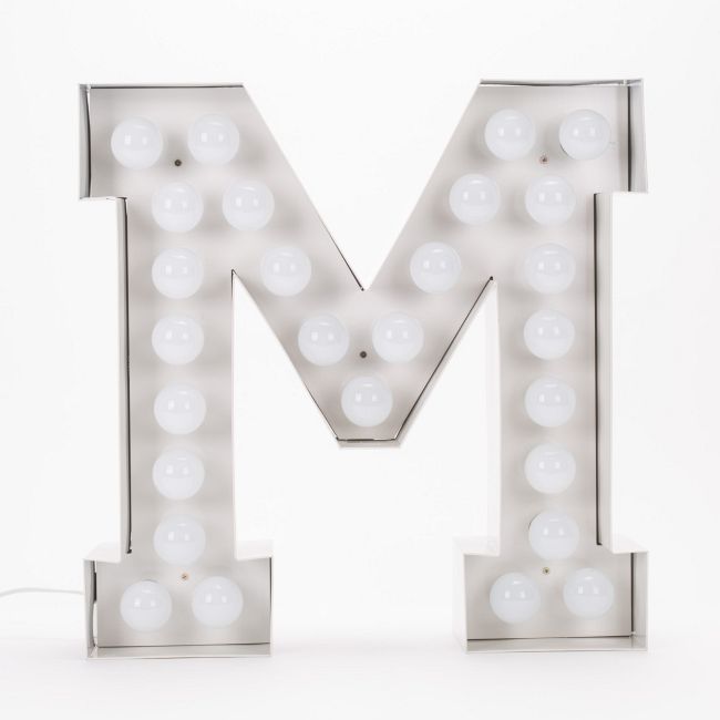 Vegaz M Alphabet Lamp - Floor Model by Seletti