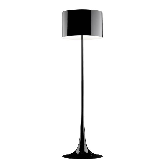 Flos Lamp Spun Light Floor Glossy Black