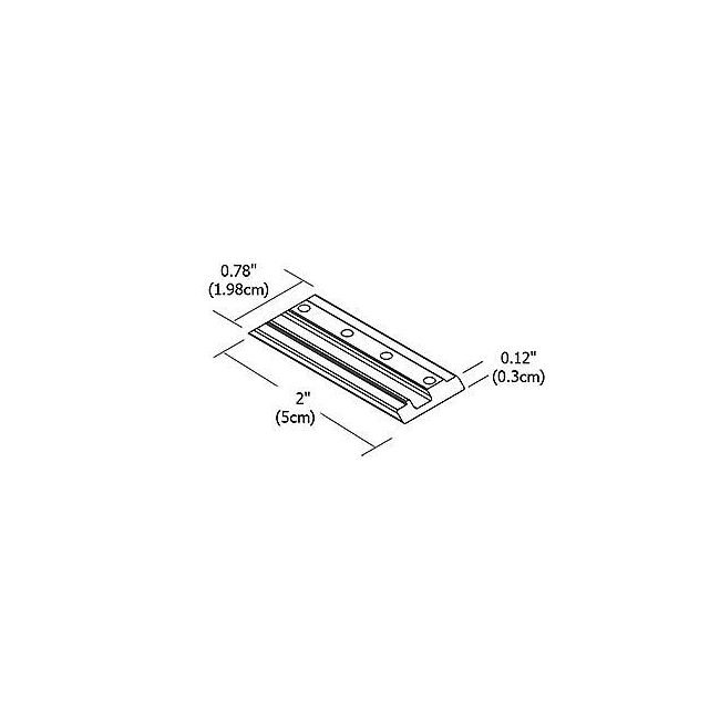 Cirrus Channel Straight Connector by PureEdge Lighting