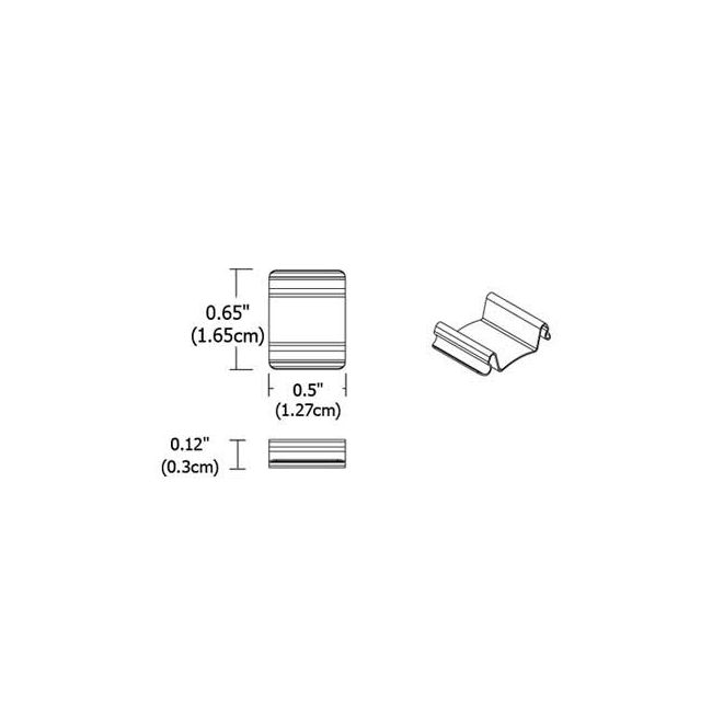 Cirrus Channel Wire Clip by PureEdge Lighting