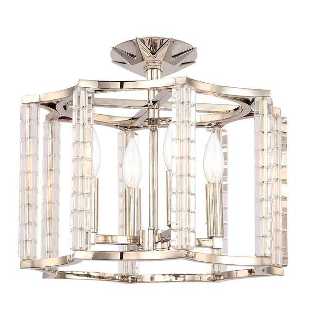 Carson Semi Flush Ceiling Mount by Crystorama