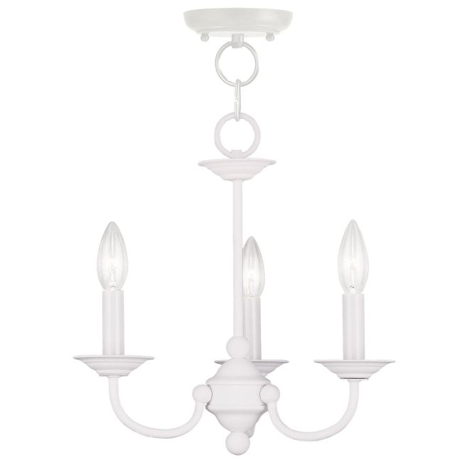 Home Basics Mini Chandelier/Semi-Flush Ceiling by Livex Lighting