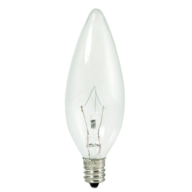 B10 Krystal Touch Candelabra E12 Base 60W 120V by Bulbrite