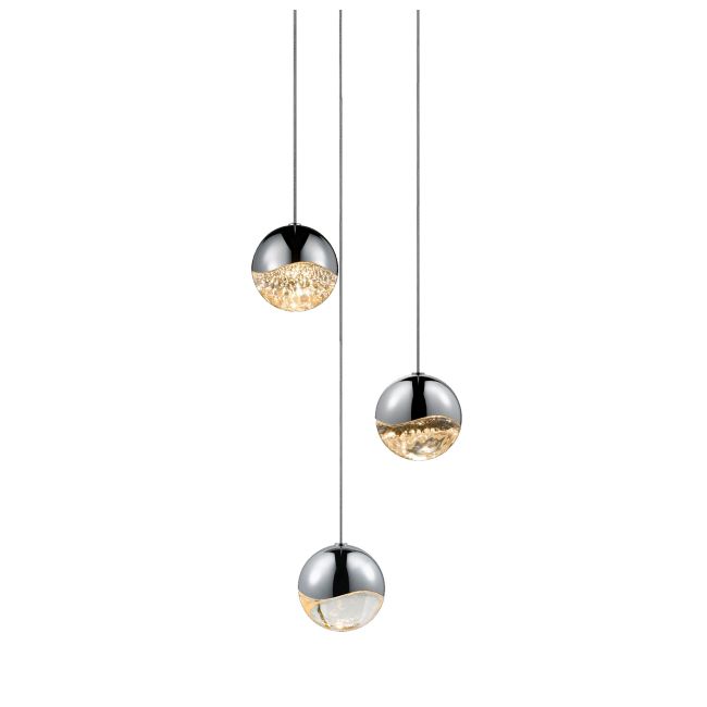 Grapes 3 Light Round Multi-Light Pendant by SONNEMAN - A Way of Light