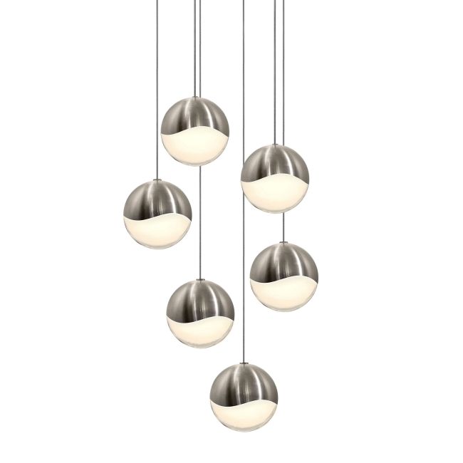 Grapes 6 Light Round Multi-Light Pendant by SONNEMAN - A Way of Light