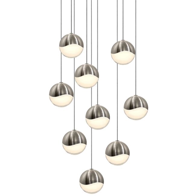 Grapes 9 Light Round Multi-Light Pendant by SONNEMAN - A Way of Light