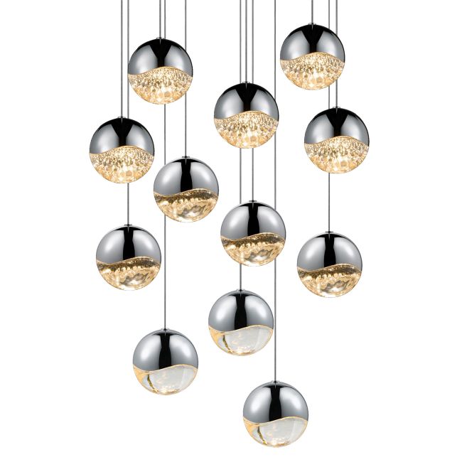 Grapes 12 Light Round Multi-Light Pendant by SONNEMAN - A Way of Light