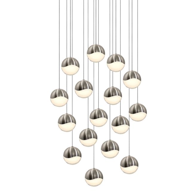 Grapes 16 Light Square Multi Light Pendant by SONNEMAN - A Way of Light