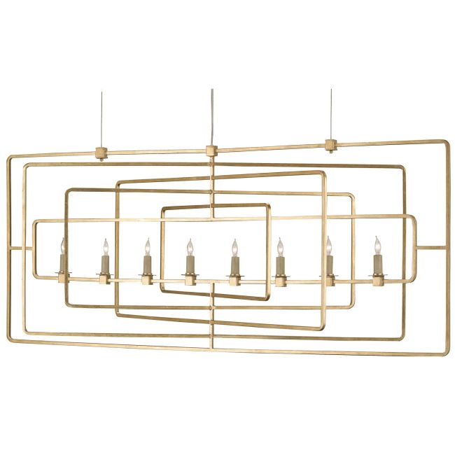 Metro Rectangular Chandelier by Currey and Company