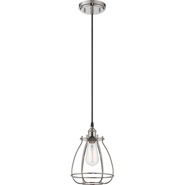Vintage Caged Pendant by Satco