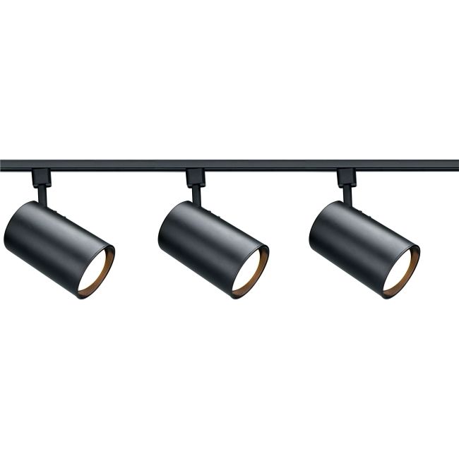 Straight Cylinder R30 3-Light Track Light Kit by Satco