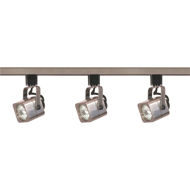 Square MR16 3 Head Track Light by Satco