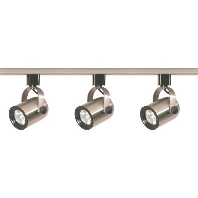 Round Back MR16 3 Head Track Light by Satco