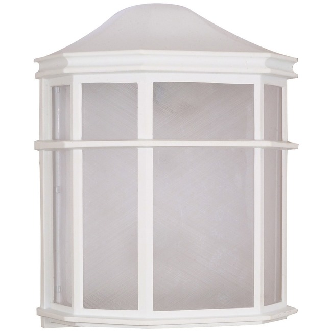 Square Cage Outdoor Wall Sconce by Satco