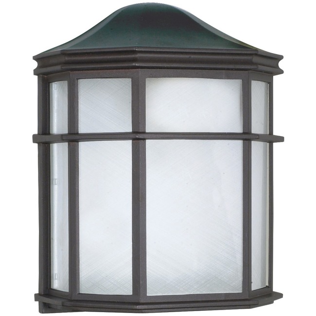 Square Cage Outdoor Wall Sconce by Satco