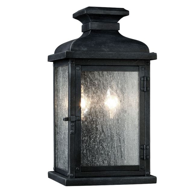 Pediment 2 Light Outdoor Wall Light by Visual Comfort Studio