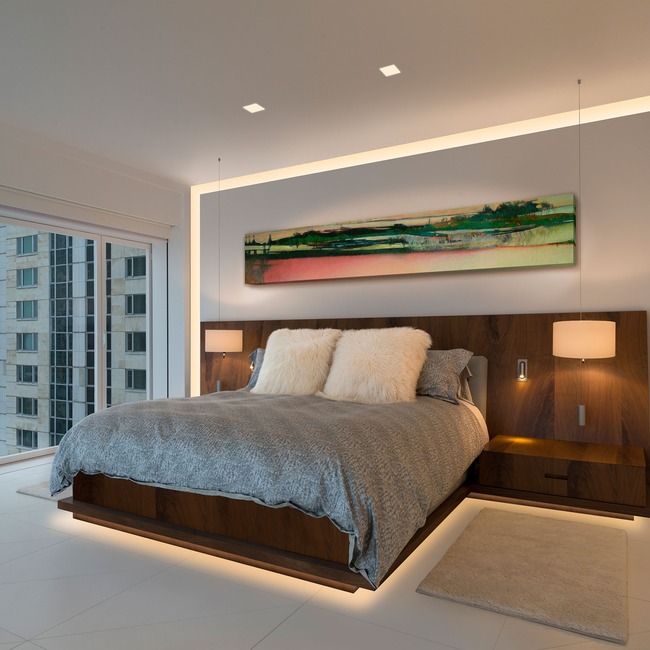 Verge Wall 5W 2K4K Variable White Plaster-In System  by PureEdge Lighting