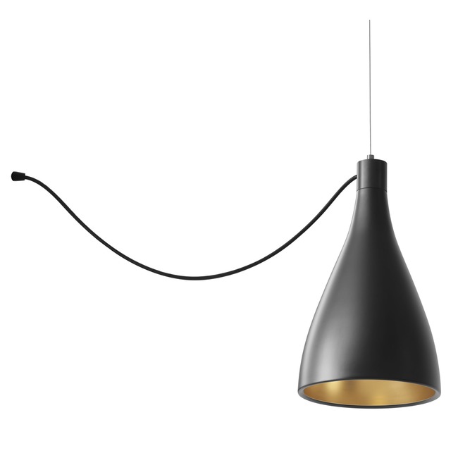 Swell Single String Narrow Indoor / Outdoor Pendant by Pablo