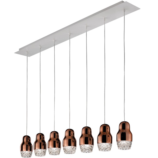 Fedora Linear Multi Light Pendant by AxoLight