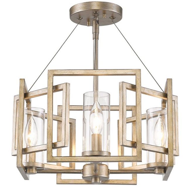 Marco Convertible Semi Flush Mount by Golden Lighting