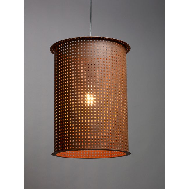 Clarus Round Exposed Square Cutout Pendant by UltraLights