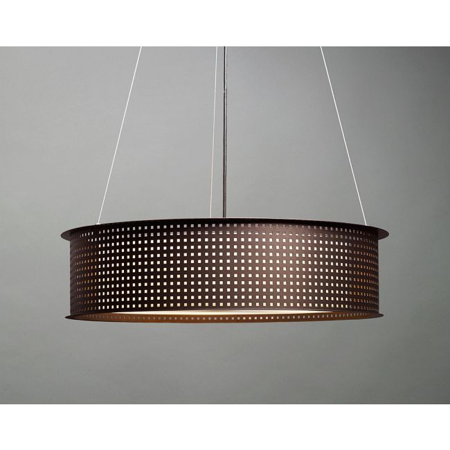 Clarus Square Shade Square Cutout Drum Pendant by UltraLights