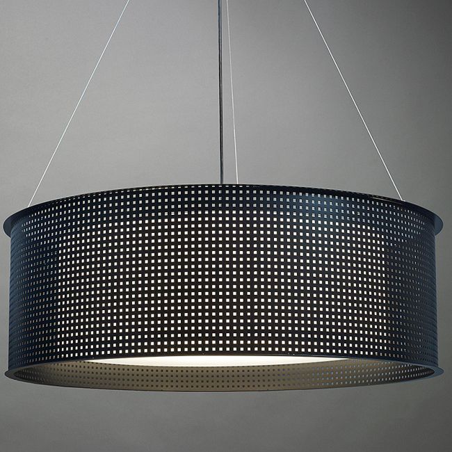 Clarus Square Shade Square Cutout Drum Pendant by UltraLights