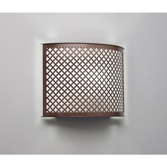 Clarus Rounded Quatrefoil Cutout Wall Light by UltraLights