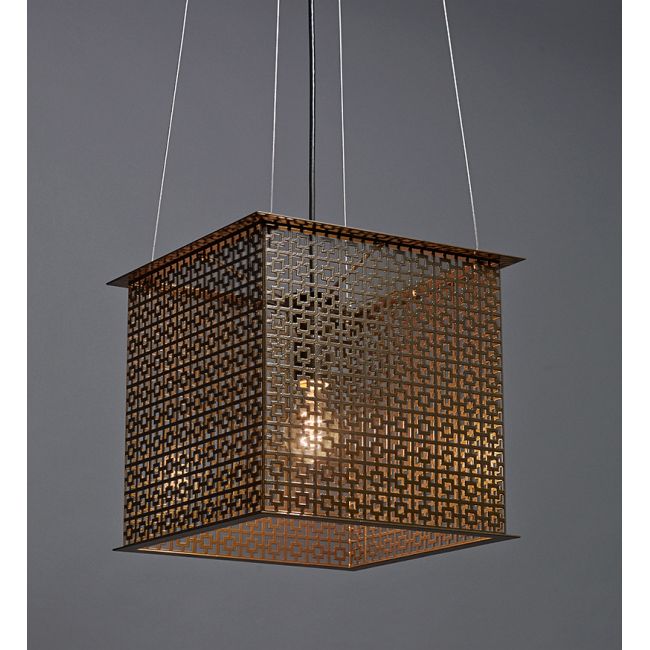 Clarus Square Exposed Geometric Cutout Pendant by UltraLights