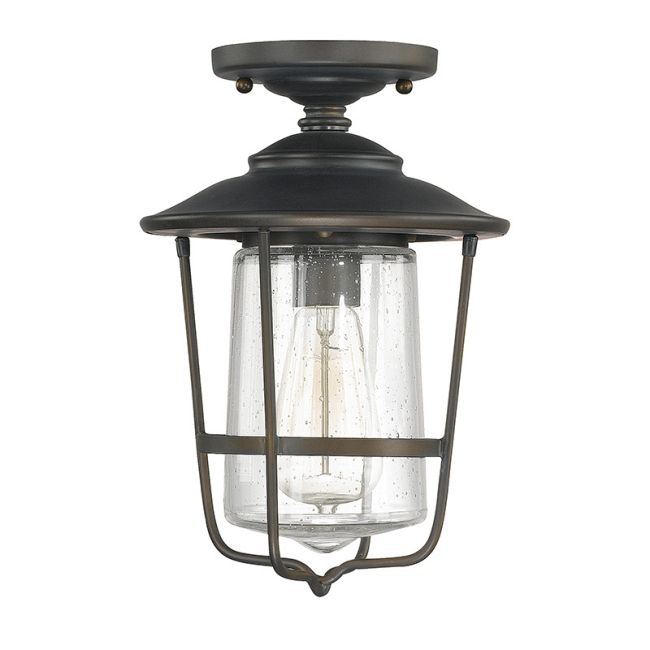 Creekside Seeded Glass Outdoor Ceiling Mount by Capital Lighting