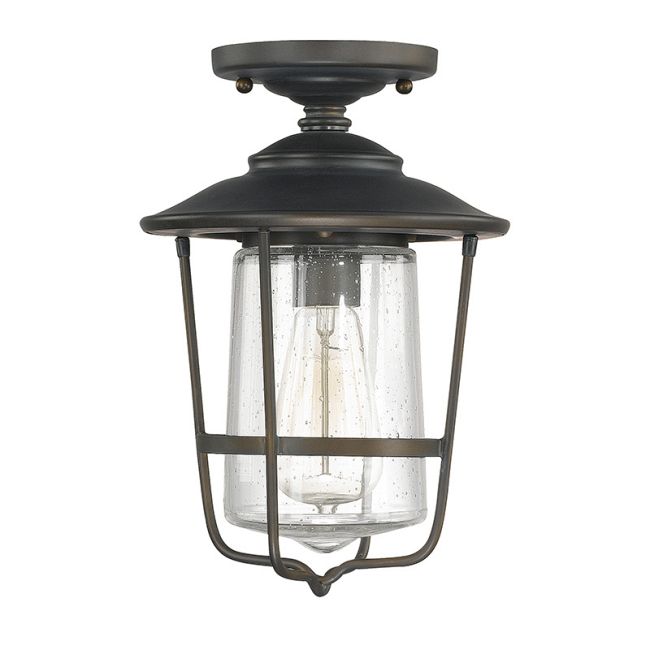 Creekside Seeded Glass Outdoor Ceiling Mount by Capital Lighting