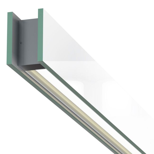 Glide Glass Up/Down Center Feed Linear Suspension by PureEdge Lighting