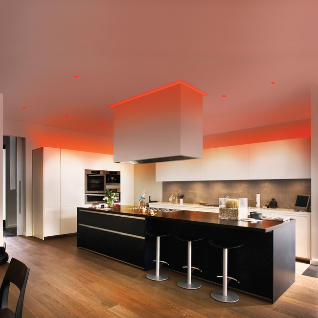 Verge Ceiling 3W RGB Plaster-In System  by PureEdge Lighting