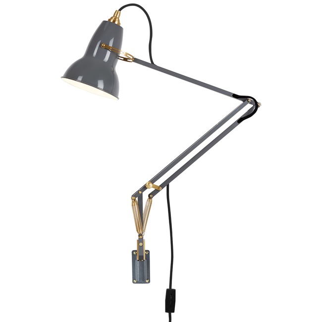 Original 1227 Brass Wall Mounted Task Lamp by Anglepoise
