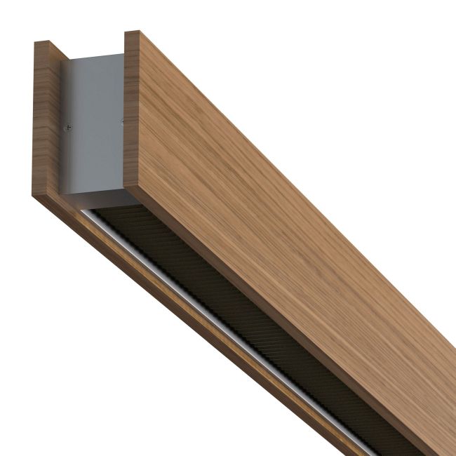 Glide Wood Up/Down Center Feed Linear Suspension by PureEdge Lighting
