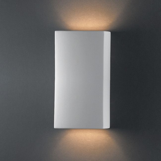 Rectangle  Up / Down Outdoor Wall Sconce by Justice Design
