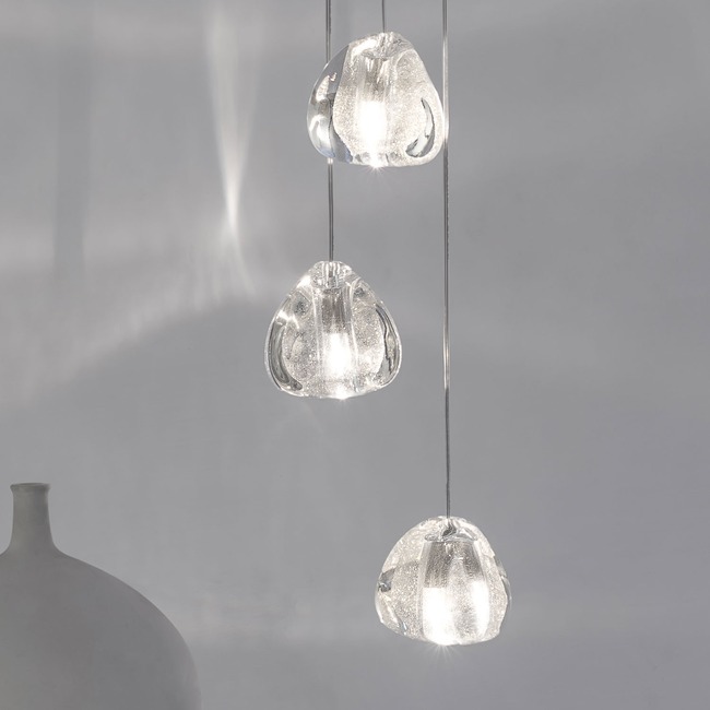 Mizu Round Multi Light Pendant by Terzani USA