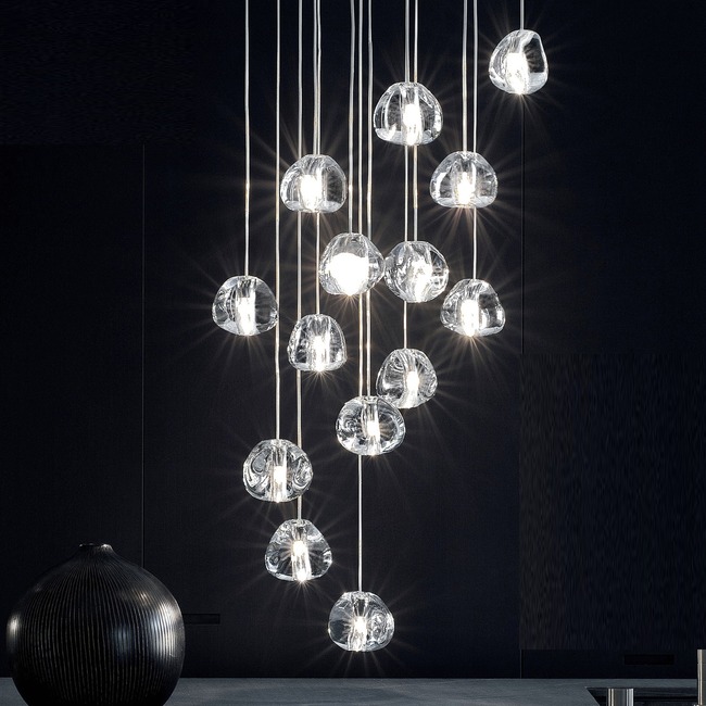 Mizu Linear Multi Light Pendant by Terzani USA